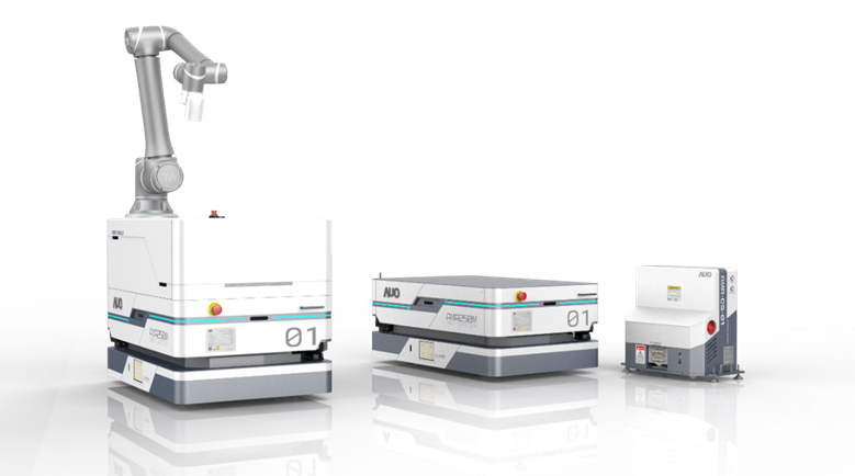 威客电竞數位開發的自主式移動機器人（AMR250M），搭配全向輪並結合AI演算法、2D LiDAR、3D攝影機等技術，協助客戶實現產線全自動化